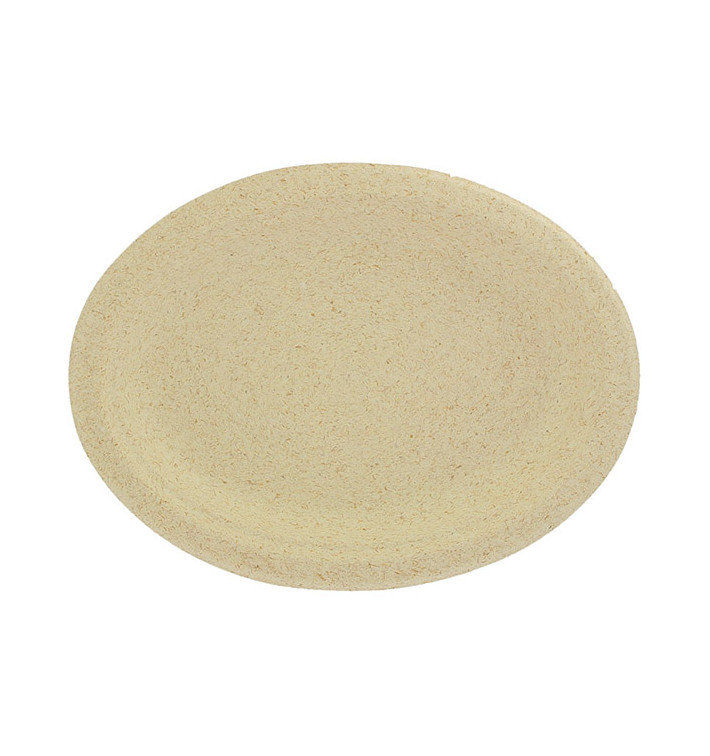 Plato Oval de Pulpa de Trigo Natural 26x20cm (50 Uds) Plato Oval de Pulpa de Trigo Natural 26x20cm (50 Uds)