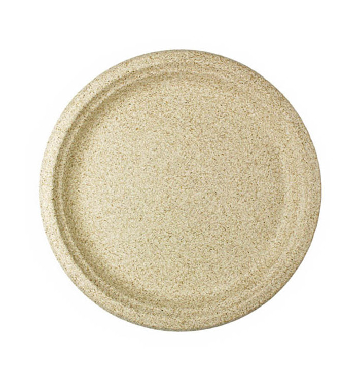 Plato de Pulpa de Trigo Natural Ø26cm (50 Uds) Plato de Pulpa de Trigo Natural Ø26cm (50 Uds)