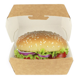 Caja Kraft para Hamburguesa 12x12x7 cm (450 Uds)