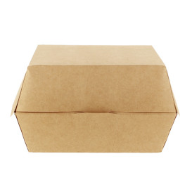 Caja Kraft para Hamburguesa XXL 14,5x14,5x8 cm (400 Uds)