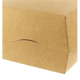 Caja Kraft para Hamburguesa XXL 14,5x14,5x8 cm (400 Uds)