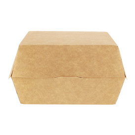 Caja Kraft para Hamburguesa Mega 16,5x18x9 cm (200 Uds)