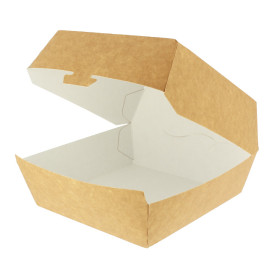 Caja Kraft para Hamburguesa Mega 16,5x18x9 cm (200 Uds)