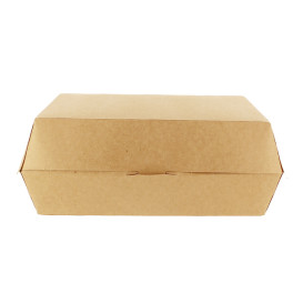 Caja Kraft para Hamburguesa Gigante 23x17,5x8 cm (175 Uds)