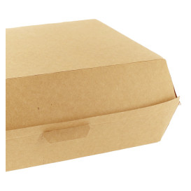 Caja Kraft para Hamburguesa Gigante 23x17,5x8 cm (175 Uds)