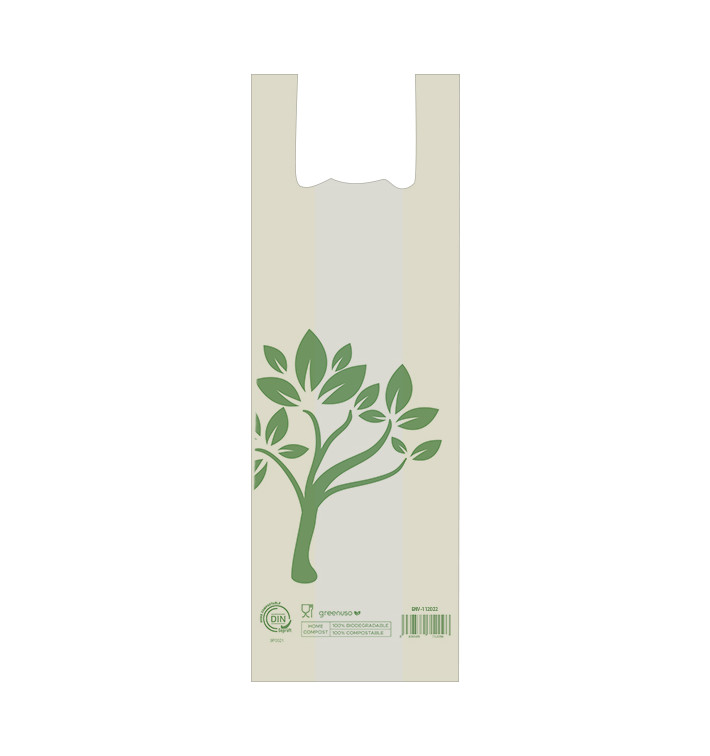 Bolsa Camiseta Pan Home Compost "Be Eco!" 30x60cm (100 Uds) Bolsa Camiseta Pan Home Compost "Be Eco!" 30x60cm (100 Uds)
