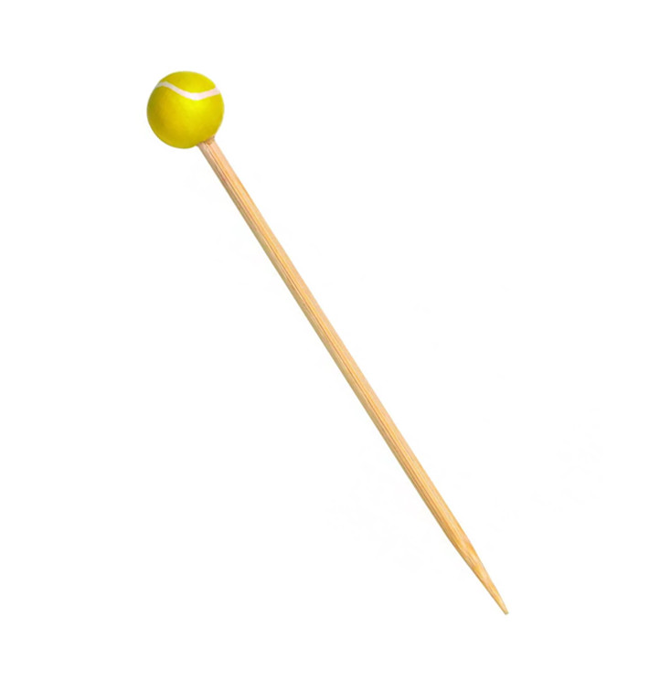Pinchos de Bambu Decorados Tenis 120mm (100 Uds) Pinchos de Bambu Decorados Tenis 120mm (100 Uds)