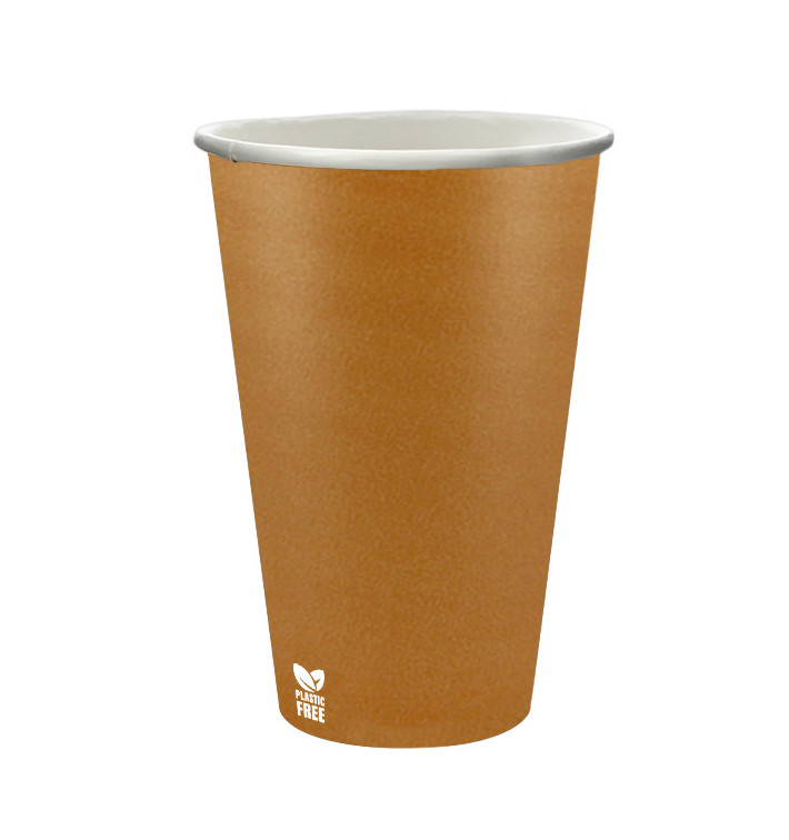 Vaso Cartón Plastic Free 12 Oz/360ml "Caramelo" Ø8cm (50 Uds) Vaso Cartón Plastic Free 12 Oz/360ml "Caramelo" Ø8cm (50 Uds)