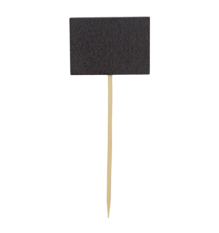 Pinchos de Bambu con Pizarra 90 mm (100 Uds) Pinchos de Bambu con Pizarra 90 mm (100 Uds)