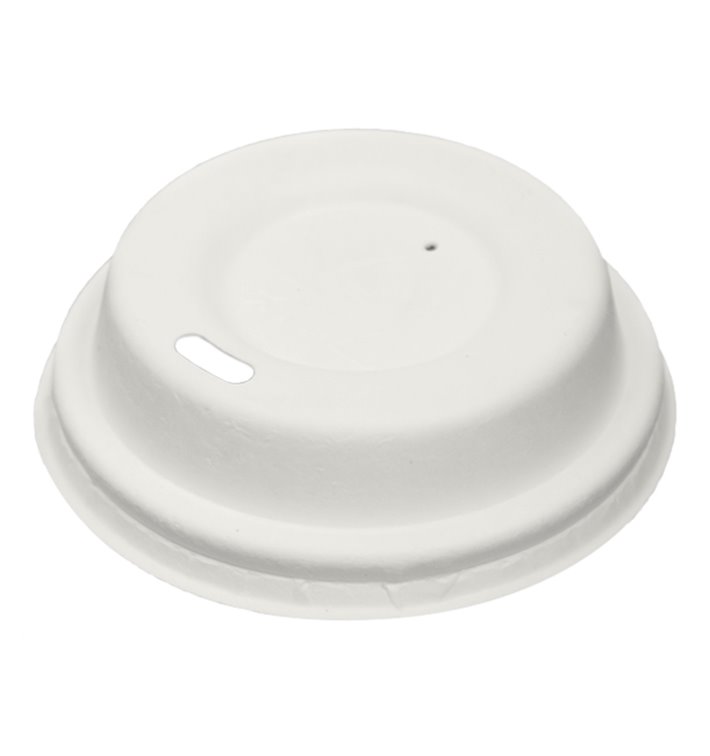 Tapa Travel con Agujero Fibra Moldeada Blanca Ø6,2cm (50 Uds) Tapa Travel con Agujero Fibra Moldeada Blanca Ø6,2cm (50 Uds)
