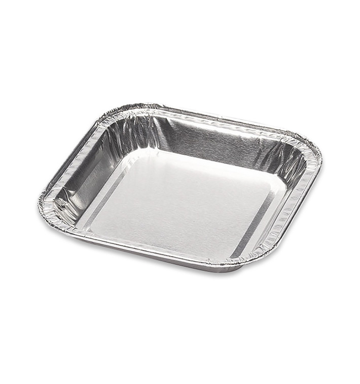 Envase de Aluminio Cuadrado Pastelería 37ml (175 Uds) Envase de Aluminio Cuadrado Pastelería 37ml (175 Uds)