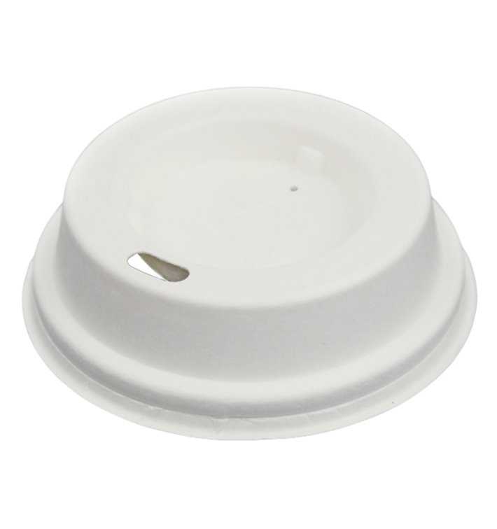 Tapa Travel con Agujero Fibra Moldeada Blanca Ø7,0cm (60 Uds) Tapa Travel con Agujero Fibra Moldeada Blanca Ø7,0cm (60 Uds)