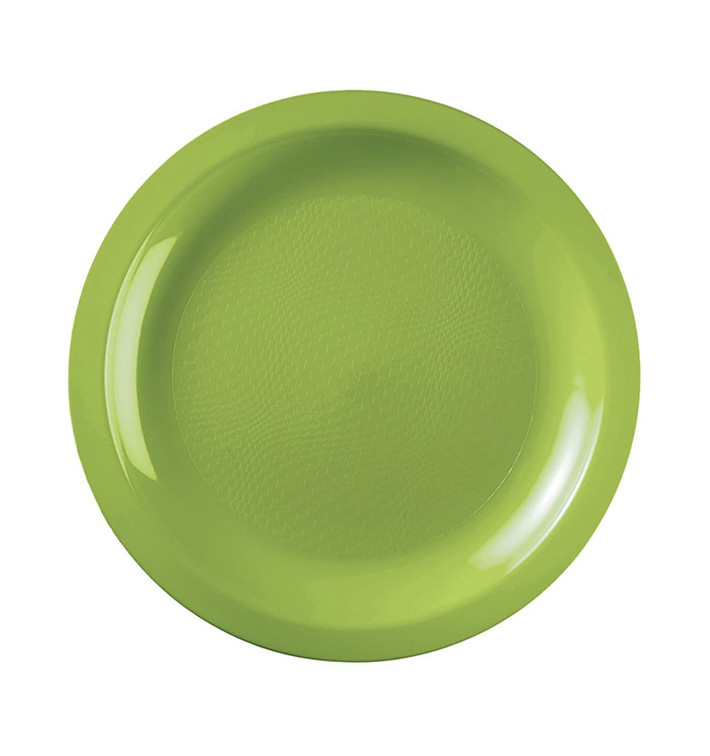 Plato Reutilizable PP Llano Verde Lima Round Ø18,5cm (50 Uds) Plato Reutilizable PP Llano Verde Lima Round Ø18,5cm (50 Uds)