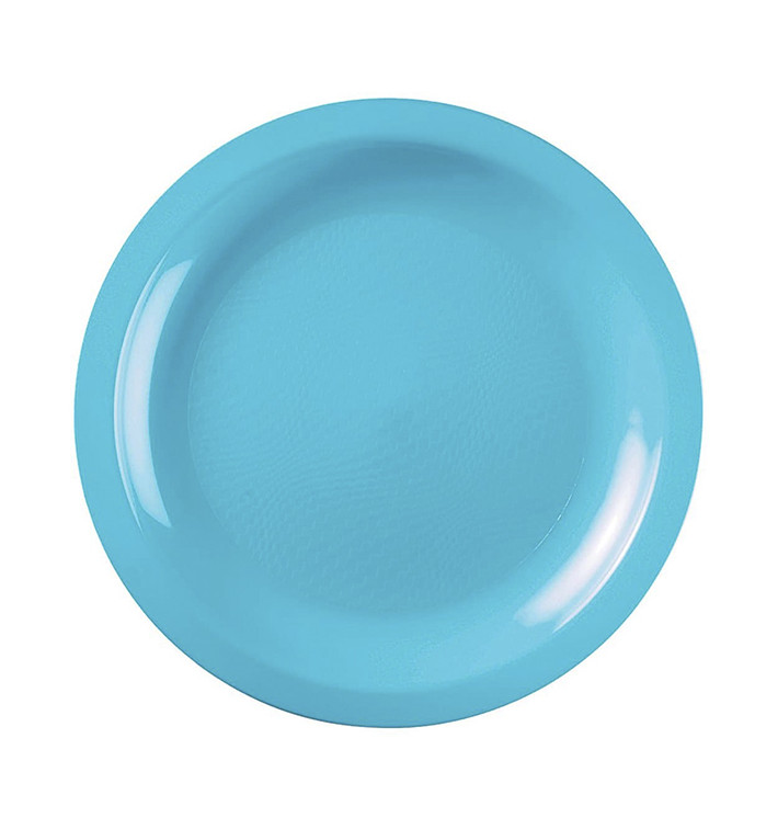 Plato Reutilizable PP Llano Turquesa Round Ø18,5cm (50 Uds) Plato Reutilizable PP Llano Turquesa Round Ø18,5cm (50 Uds)
