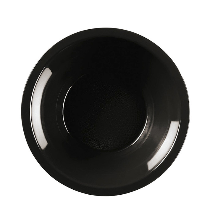 Plato Hondo Reutilizable PP Negro Round Ø19,5cm (50 Uds) Plato Hondo Reutilizable PP Negro Round Ø19,5cm (50 Uds)