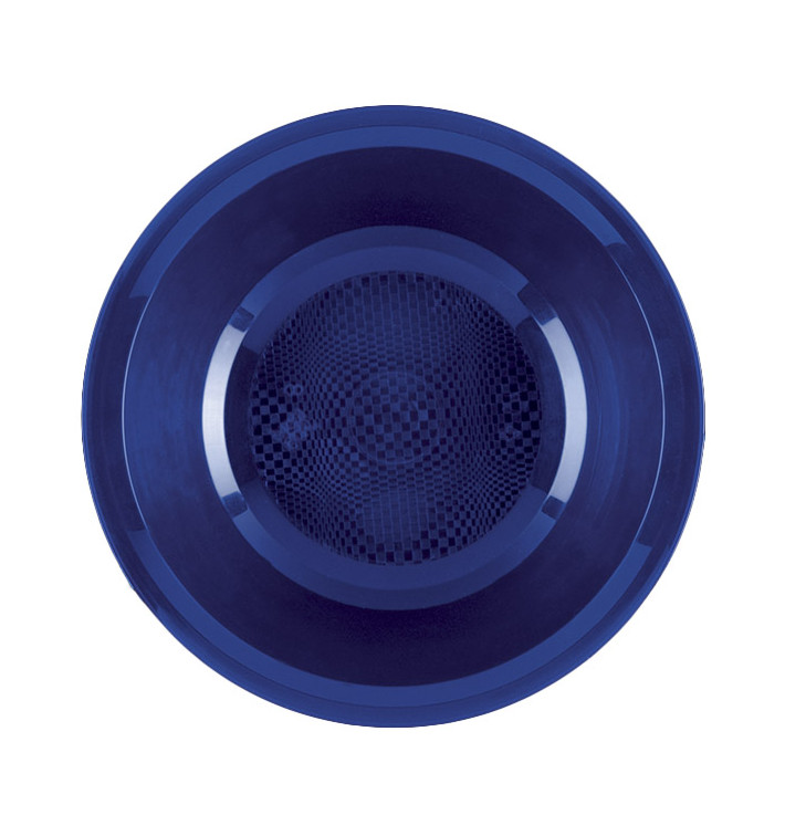 Plato Hondo Reutilizable PP Azul Round Ø19,5cm (50 Uds)