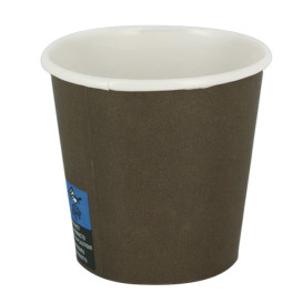 Vaso Cartón 4Oz/120ml Marrón Ø6,2cm (100 Uds)