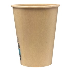 Vaso Cartón 12Oz/360ml Marrón Ø8,0cm (100 Uds)