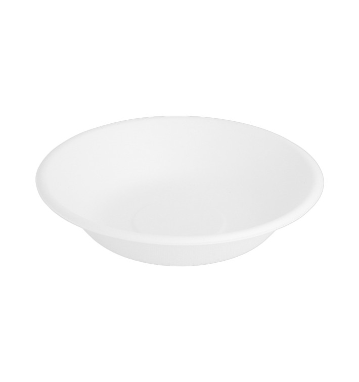 Plato Hondo Caña de Azucar Blanco Ø160mm (50 Uds) Plato Hondo Caña de Azucar Blanco Ø160mm (50 Uds)