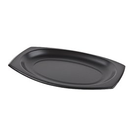 Plato Térmico FOAM Negro con Tapa 230x180mm (125 Uds)