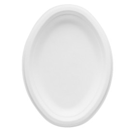 Bandeja Caña de Azúcar Bagazo Blanco 25,4x17,5 cm (50 Uds)