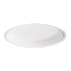 Bandeja Caña de Azúcar Bagazo Blanco 25,4x17,5 cm (50 Uds)