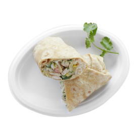 Bandeja Caña de Azúcar Bagazo Blanco 25,4x17,5 cm (50 Uds)