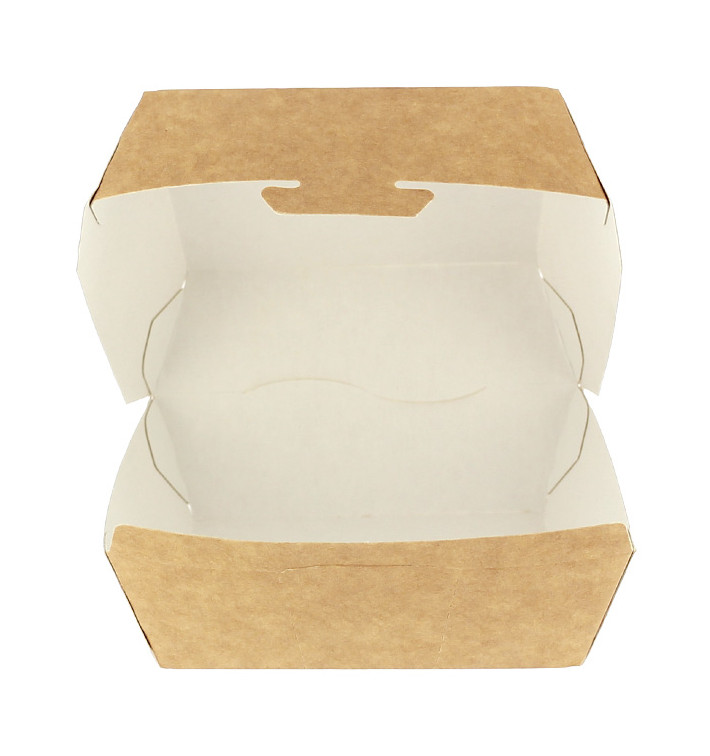 Caja Kraft para Hamburguesa 12x12x7 cm (450 Uds) Caja Kraft para Hamburguesa 12x12x7 cm (450 Uds)