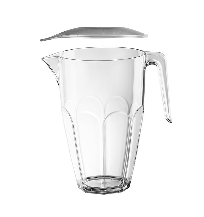Jarra Reutilizable con Tapa Transparente SAN 2250ml (1 Ud) Jarra Reutilizable con Tapa Transparente SAN 2250ml (1 Ud)