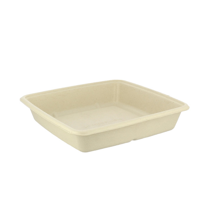 Envase Caña de Azúcar 1000ml 230x230x30mm (75 Uds) Envase Caña de Azúcar 1000ml 230x230x30mm (75 Uds)