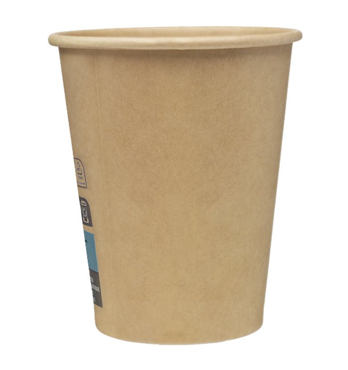Vaso Cartón 7Oz/210ml Marrón Ø7,2cm (100 Uds)