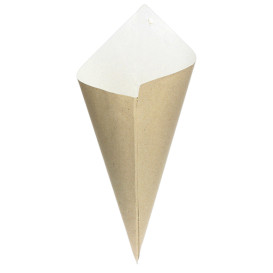 Cono de Papel Estraza Natural 420mm 600g (200 Uds)