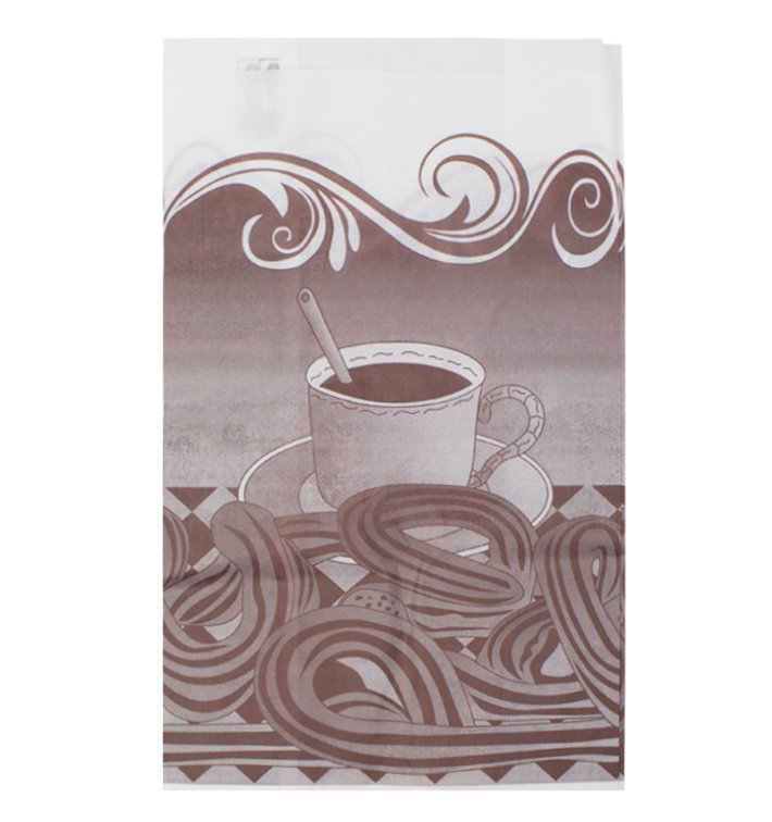 Bolsa para Churros Antigrasa 22+12x36cm (250 Uds)