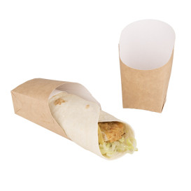 Envase Carton Kraft para Wraps 60x50x120mm (25 Uds)