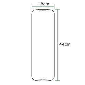 Manguitos en Polietileno 18x44cm G80 Blanco (100 Uds)