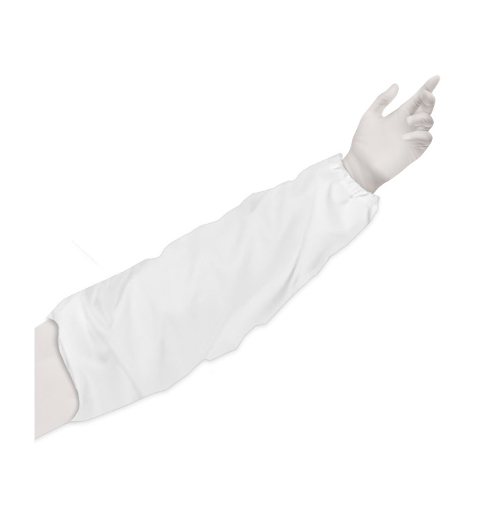 Manguitos en TST de PP Plastificado 25x44cm Blanco (50 Uds) Manguitos en TST de PP Plastificado 25x44cm Blanco (50 Uds)