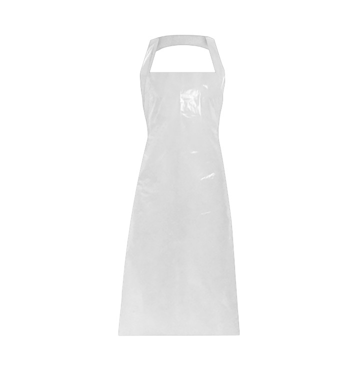 Delantal Polietileno G100 76x120cm Blanco (100 Uds) Delantal Polietileno G100 76x120cm Blanco (100 Uds)