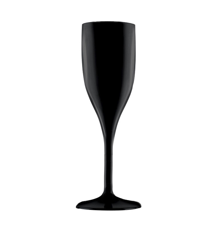 Copa Reutilizable para Cava Negra SAN 150ml (1 Ud) Copa Reutilizable para Cava Negra SAN 150ml (1 Ud)