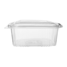 Tarrina Cuadrada Tapa Bisagra PP 750ml (50 Uds)