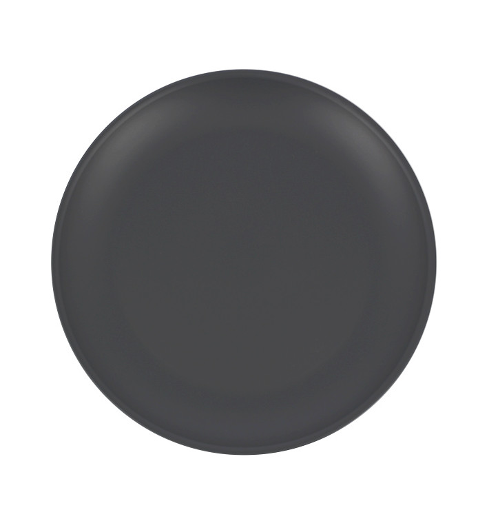 Plato Reutilizable Durable PP Mineral Antracita Ø23,5cm (6 Uds) Plato Reutilizable Durable PP Mineral Antracita Ø23,5cm (6 Uds)