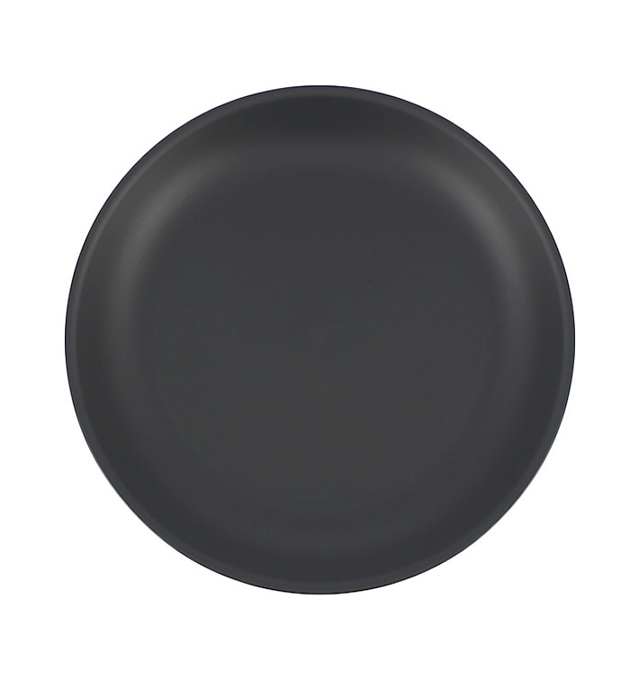 Plato Reutilizable Durable PP Mineral Antracita Ø21cm (6 Uds) Plato Reutilizable Durable PP Mineral Antracita Ø21cm (6 Uds)