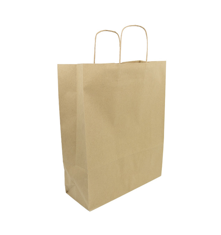 Bolsa Papel Kraft con Asas 100g/m² 32+12x40cm (25 Uds) Bolsa Papel Kraft con Asas 100g/m² 32+12x40cm (25 Uds)