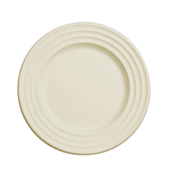 Plato Caña de Azucar Premium Wave Natural Ø23cm (50 Uds) Plato Caña de Azucar Premium Wave Natural Ø23cm (50 Uds)