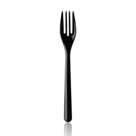 Tenedor de Plastico Magnum Negro 185mm 