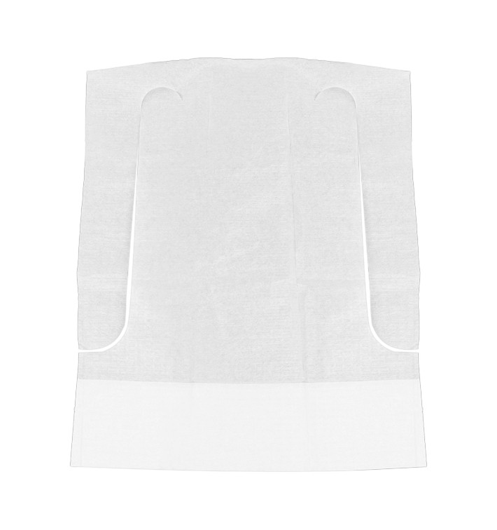 Babero Infantil con Bolsillo Blanco 33x28cm (100 Uds) Babero Infantil con Bolsillo Blanco 33x28cm (100 Uds)