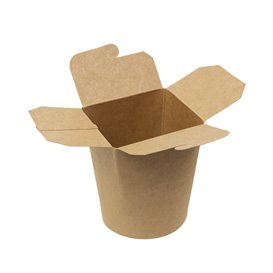 Envase Comida para Llevar 100% ECO Kraft 16Oz/480ml (500 Uds)
