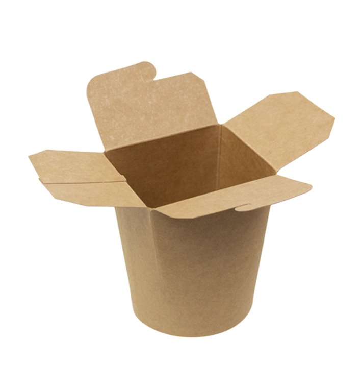 Envase Comida para Llevar 100% ECO Kraft 16Oz/480ml (500 Uds) Envase Comida para Llevar 100% ECO Kraft 16Oz/480ml (500 Uds)