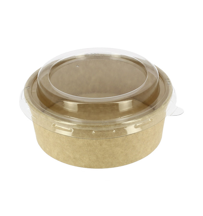 Tarrina Cartón Kraft-Kraft + Tapa RPET 25 Oz/750ml (50 Uds) Tarrina Cartón Kraft-Kraft + Tapa RPET 25 Oz/750ml (50 Uds)