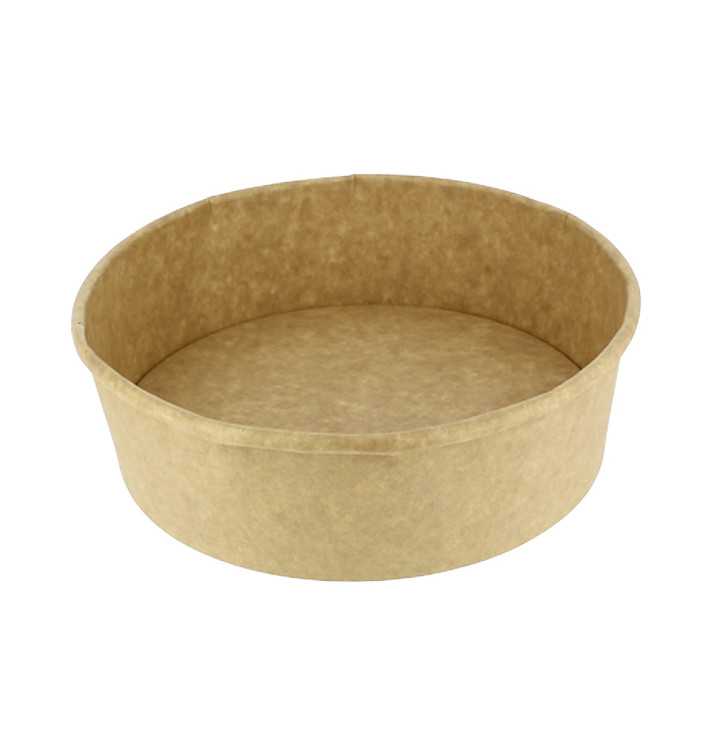 Tarrina Cartón Kraft Kraft 33Oz/1000ml Ø18,6cm (50 Uds) Tarrina Cartón Kraft Kraft 33Oz/1000ml Ø18,6cm (50 Uds)