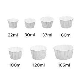 Tarrina de Papel Plisado de 60ml (250 Uds)